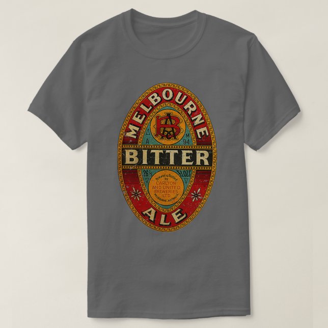 CAMISETA MELBOURNE BITTER ALE BEER (Diseño del anverso)