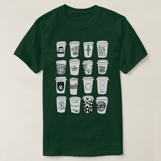 Camiseta Melbourne Coffee (Diseño del anverso)