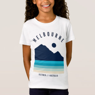Camiseta Melbourne Victoria Australia Retro Playa Vintage