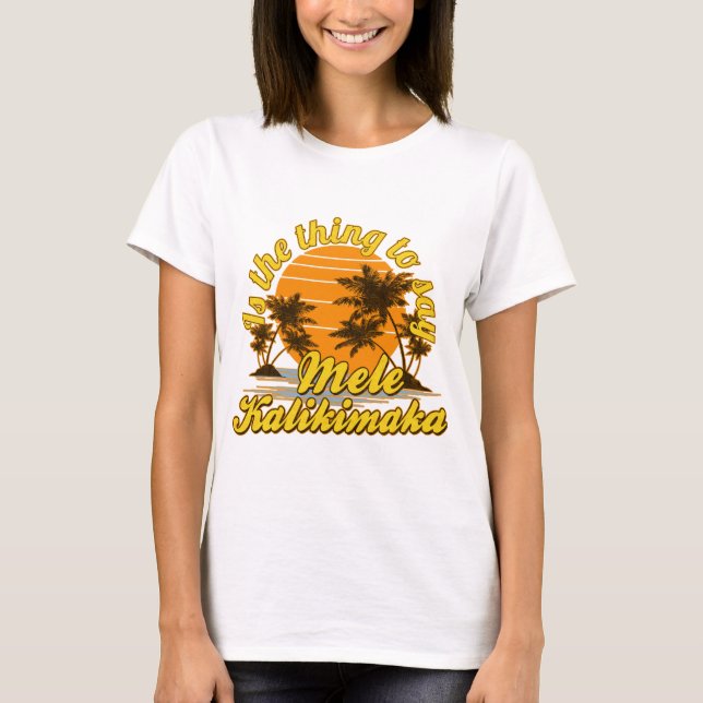 Camiseta Mele Kalikimaka (Anverso)