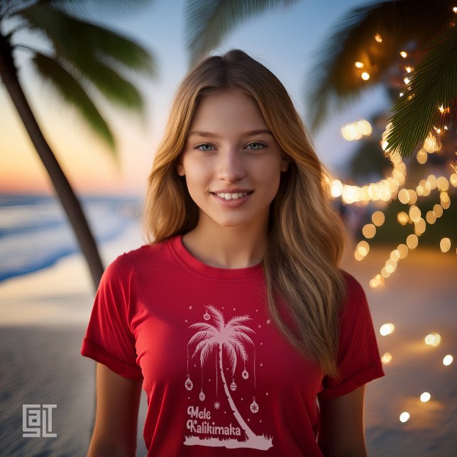 Camiseta Mele Kalikimaka Beach Christmas Classic (Subido por el creador)