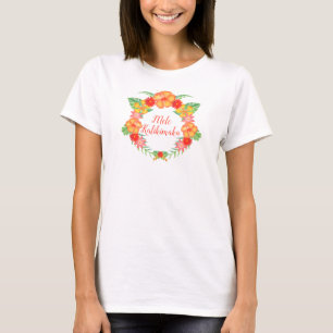 Camiseta Mele Kalikimaka con Hibiscus