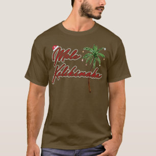 Camiseta Mele Kalikimaka Feliz Navidad al estilo hawaiano