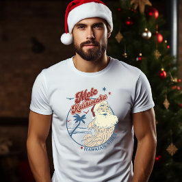 Camiseta Mele Kalikimaka Feliz Navidad al estilo hawaiano
