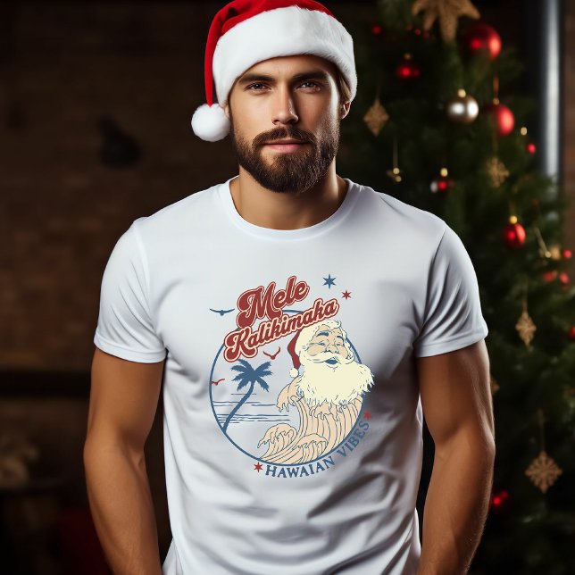 Camiseta Mele Kalikimaka Feliz Navidad al estilo hawaiano (Subido por el creador)