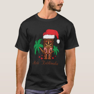 Camiseta Mele Kalikimaka Feliz Navidad Hawai Tiki Swea