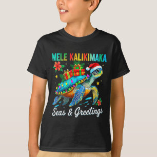Camiseta Mele Kalikimaka Fiesta de la cola hawaiana Santa T