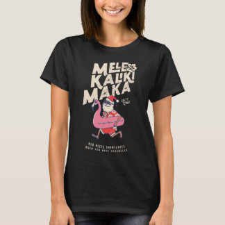 Camiseta Mele Kalikimaka Funny Santa Flamingo Navidades
