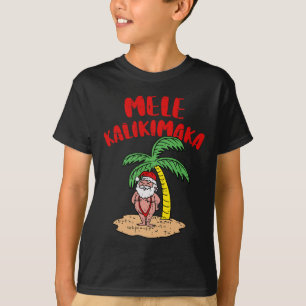 Camiseta Mele Kalikimaka Guay Santa Swimsuit Hawaii Merry