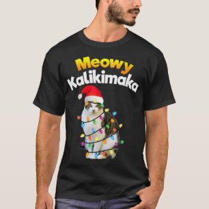Camiseta Mele Kalikimaka Hawaii Merry Christmas Cat