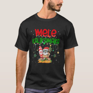 Camiseta Mele Kalikimaka Hawaii Navidades Santa Surfing P