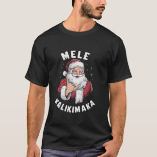 Camiseta Mele Kalikimaka Hawaii Santa Hawaii Merry Christ