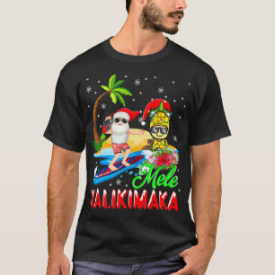Camiseta Mele Kalikimaka Merry Xmas Hawaii Piña Sant