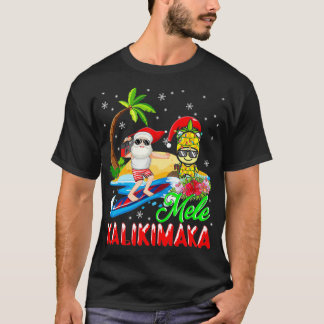 Camiseta Mele Kalikimaka Merry Xmas Hawaii Piña Sant