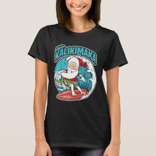 Camiseta Mele Kalikimaka Navidad Surfing Santa Claus Hawai