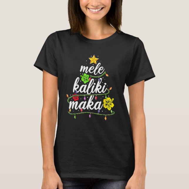 Camiseta Mele Kalikimaka Navidades de Hawaiian Appartal San (Anverso)