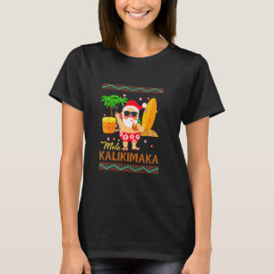 Camiseta Mele Kalikimaka Navidades hawaianos curiosos surfi