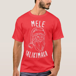 Camiseta Mele Kalikimaka Navidades hawaianos Navidad San
