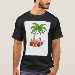 Camiseta Mele Kalikimaka Navidades hawaianos Palm Tree Fami