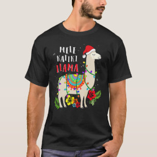 Camiseta Mele Kalikimaka Navidades Hawaiian Llama X Mas Li