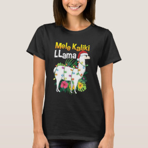 Camiseta Mele Kalikimaka Navidades Hawaiian Llama Xmas