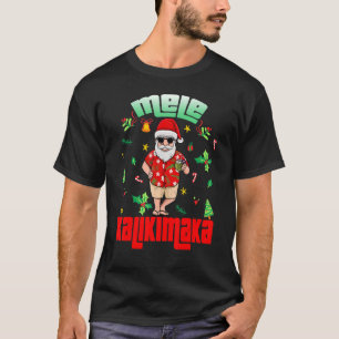 Camiseta Mele Kalikimaka Navidades Santa Shaka Hawaii 2