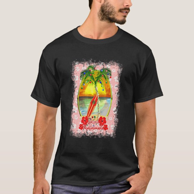 Camiseta Mele Kalikimaka Navidades Surf (Anverso)