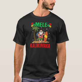 Camiseta Mele Kalikimaka Navidades tropicales Hawái Xmas S