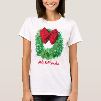 Camiseta Mele Kalikimaka Navidades Wreath