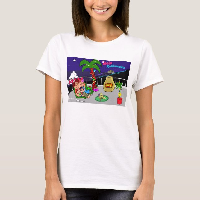 Camiseta Mele Kalikimaka - Ohana feliz (Anverso)