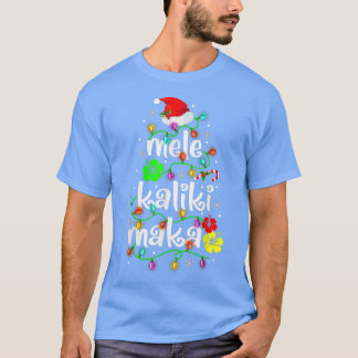 Camiseta Mele Kalikimaka Para Mujeres Hawaii Christm