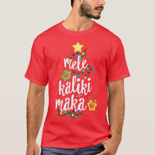 Camiseta Mele Kalikimaka Para Mujeres Hawaii Christm