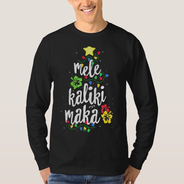 Camiseta Mele Kalikimaka Para Mujeres Hawaii Hawaii Funny C (Anverso)