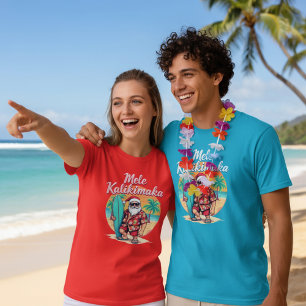 Camiseta Mele Kalikimaka - que significa Feliz Navidad. 