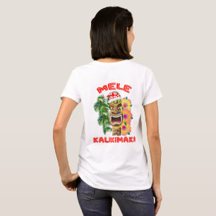 Camiseta Mele Kalikimaka Santa Claus Tiki