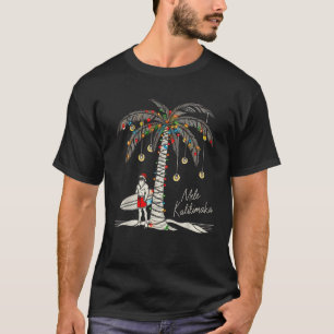 Camiseta Mele Kalikimaka Surf Hawaii Warm Funny Hawaii Ch