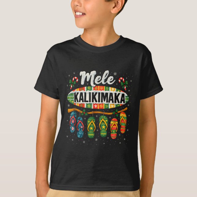 Camiseta Mele Kalikimaka Trocal Christmas Flip Flop  (Anverso)