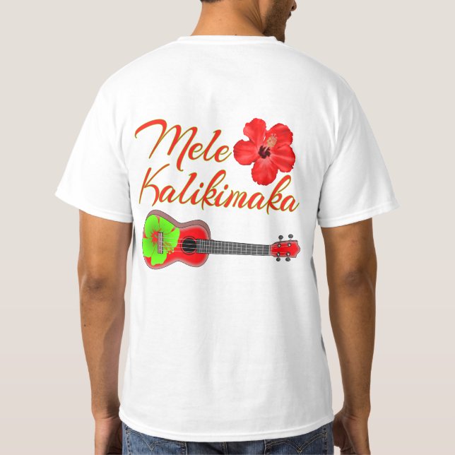 Camiseta Mele Kalikimaka Ukulele (Reverso)