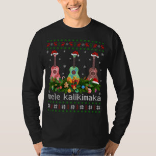 Camiseta Mele Kalikimaka Ukulele Guitar Gift Ugly Ukulele C