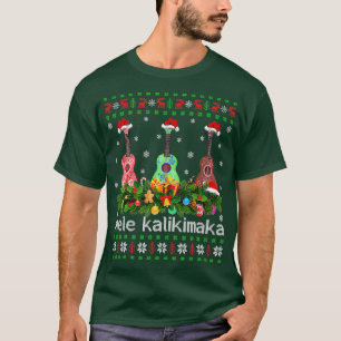 Camiseta Mele Kalikimaka Ukulele Guitar Gift Ugly Ukulele C