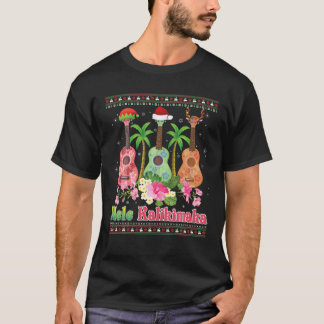 Camiseta Mele Kalikimaka Ukulele Guitar Mery Navidades Swea