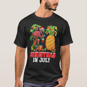 Camiseta Mele Kalikimaka Xmas En Julio Pineap De Santa Flam