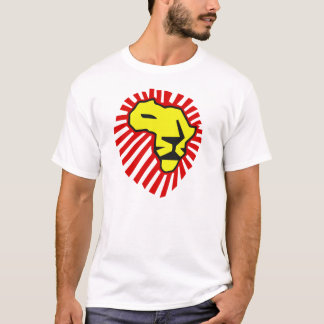 Camiseta Melena roja del león amarillo este vez para la