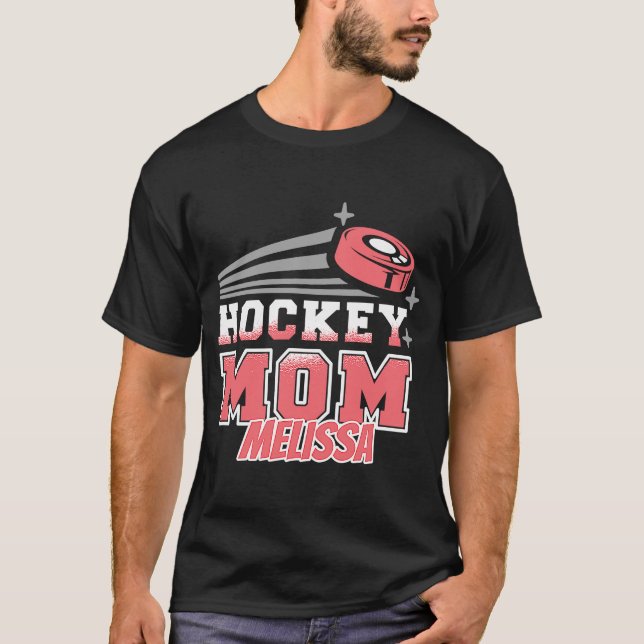 Camiseta Melissa Hockey Mom With Puck Women (Anverso)