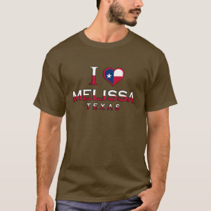 Camiseta Melissa, Tejas