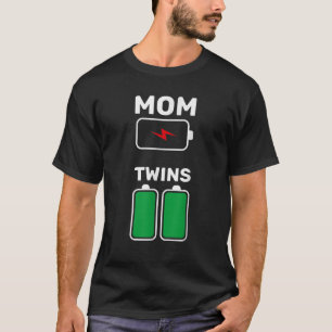 Camiseta Mellizos De Batería Baja Madre De Gemelos Madre De