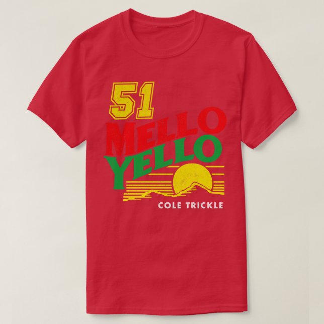Camiseta Mello Yello Cole Trickle 51 cosecha (Diseño del anverso)