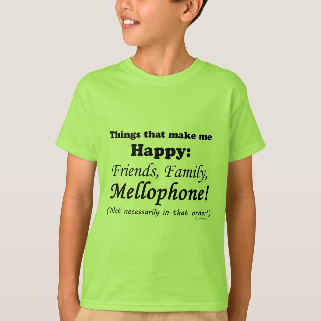 Camiseta Mellophone me hace feliz (Anverso)