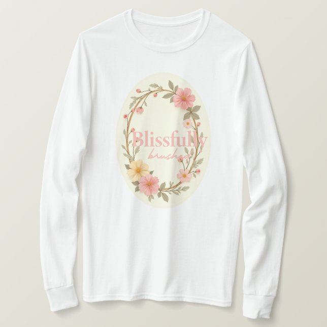 Camiseta Mellow Blooms (Anverso del diseño)