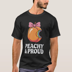 Camiseta Melocotón de dibujos animados mordido con relleno